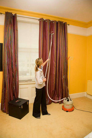 Steaming curtains